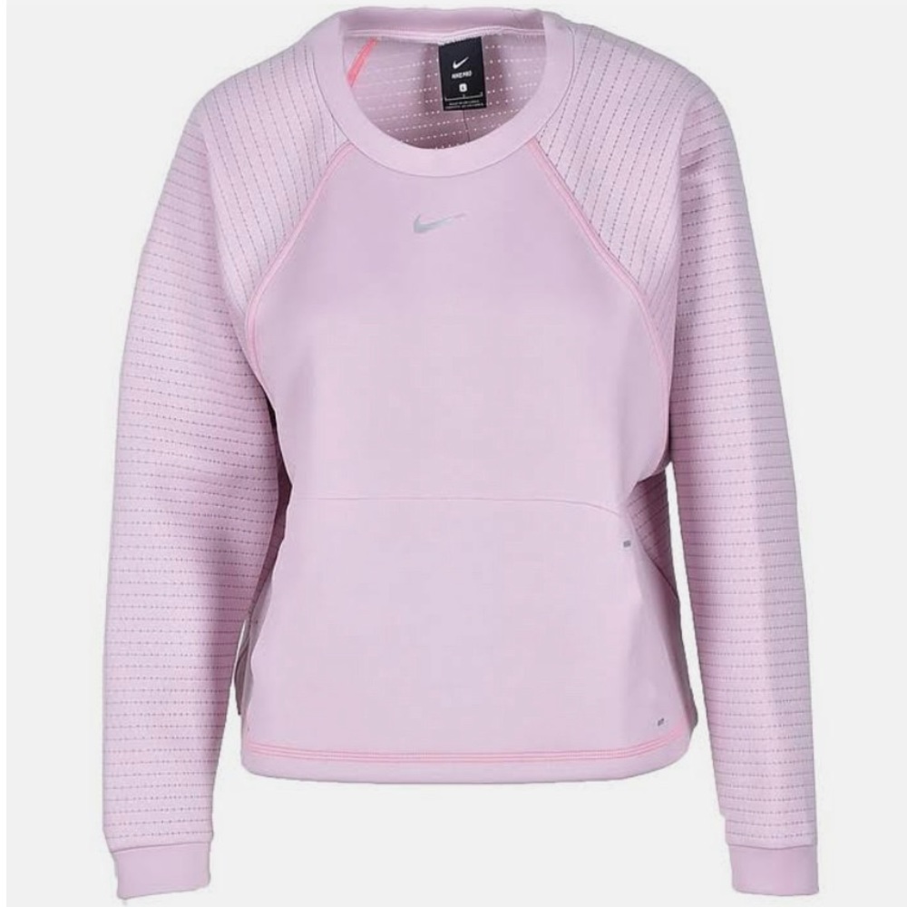 Nike Pro Fleece Crewneck Pullover Sweatshirt